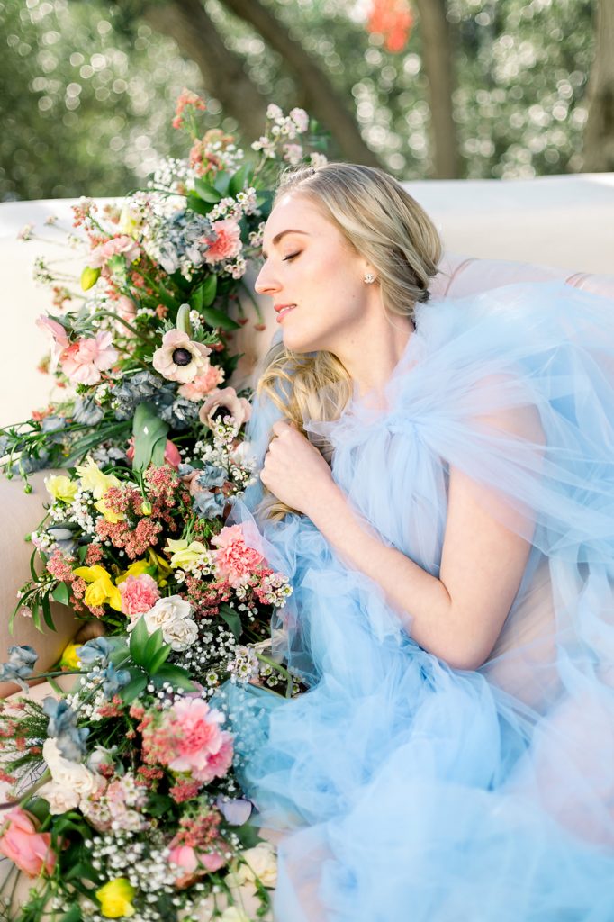 San Luis Obispo wedding photographer, blue wedding dress