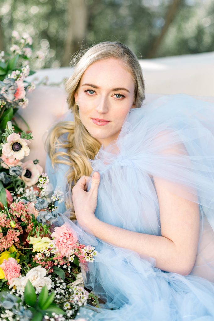 San Luis Obispo wedding photographer, blue wedding dress