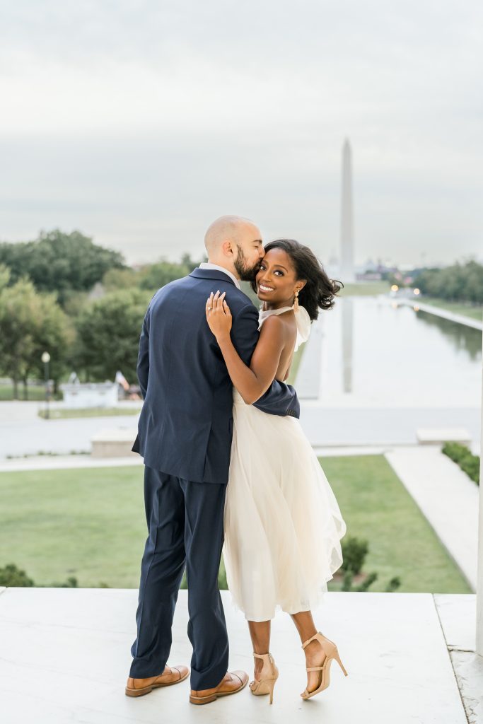Washington DC engagement session at the Lincoln Memorial, Washington DC wedding photographer