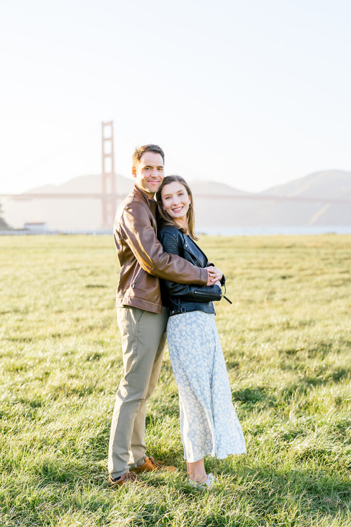 Lover's Lane and Crissy Field for a San Francisco engagement session, image photographed by Kelley Williams a San Francisco wedding photographer
