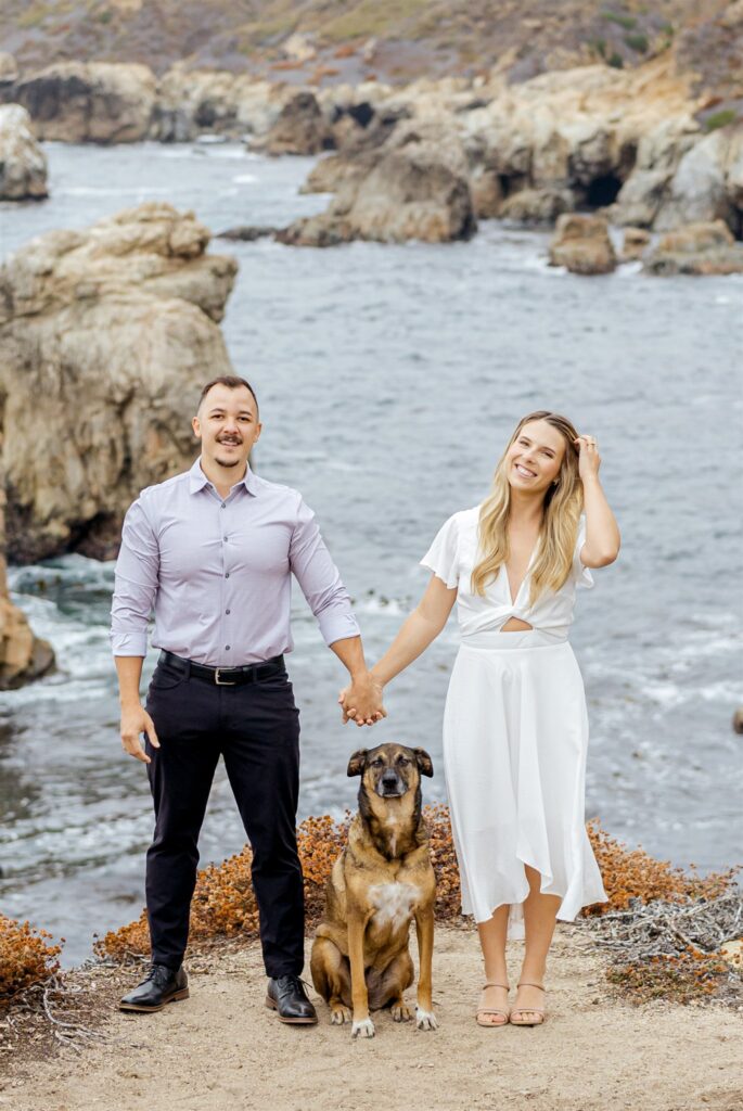 Big Sur wedding photographer, Big Sur engagement photographer, Big Sur engagement photos, Big Sur wedding photographer, dog-friendly engagement session