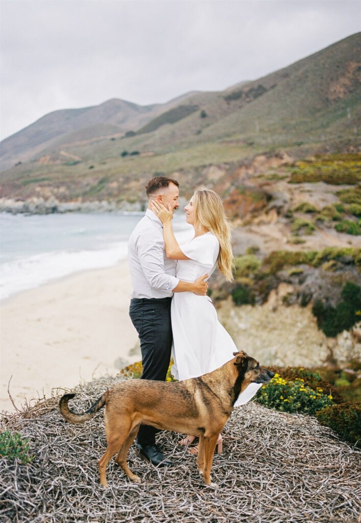 Big Sur wedding photographer, Big Sur engagement photographer, Big Sur engagement photos, Big Sur wedding photographer, dog-friendly engagement session