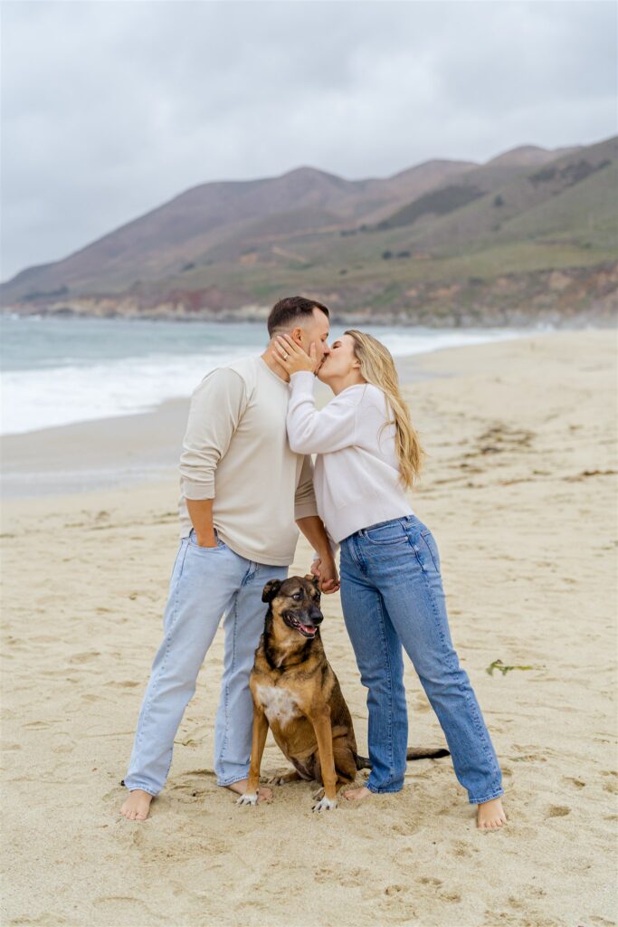 Big Sur wedding photographer, Big Sur engagement photographer, Big Sur engagement photos, Big Sur wedding photographer, dog-friendly engagement session