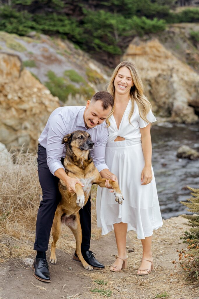 Big Sur wedding photographer, Big Sur engagement photographer, Big Sur engagement photos, Big Sur wedding photographer, dog-friendly engagement session