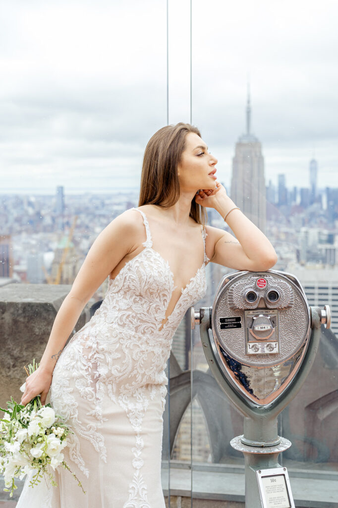 nyc wedding photographer, top of the rock engagement session, nyc bridals, new york city wedding photographer.