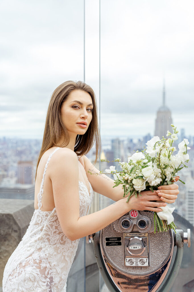 nyc wedding photographer, top of the rock engagement session, nyc bridals, new york city wedding photographer.