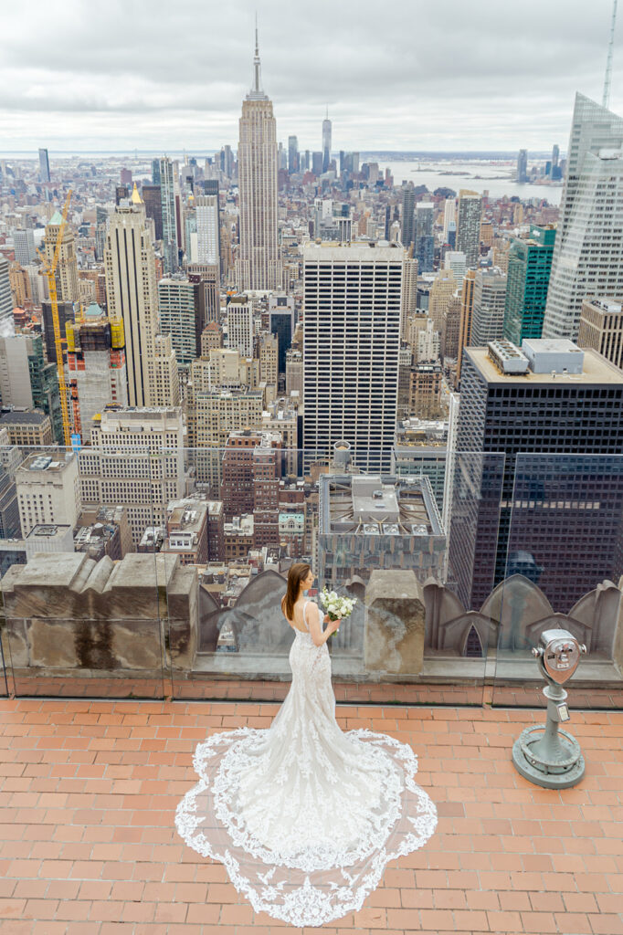 nyc wedding photographer, top of the rock engagement session, nyc bridals, new york city wedding photographer.