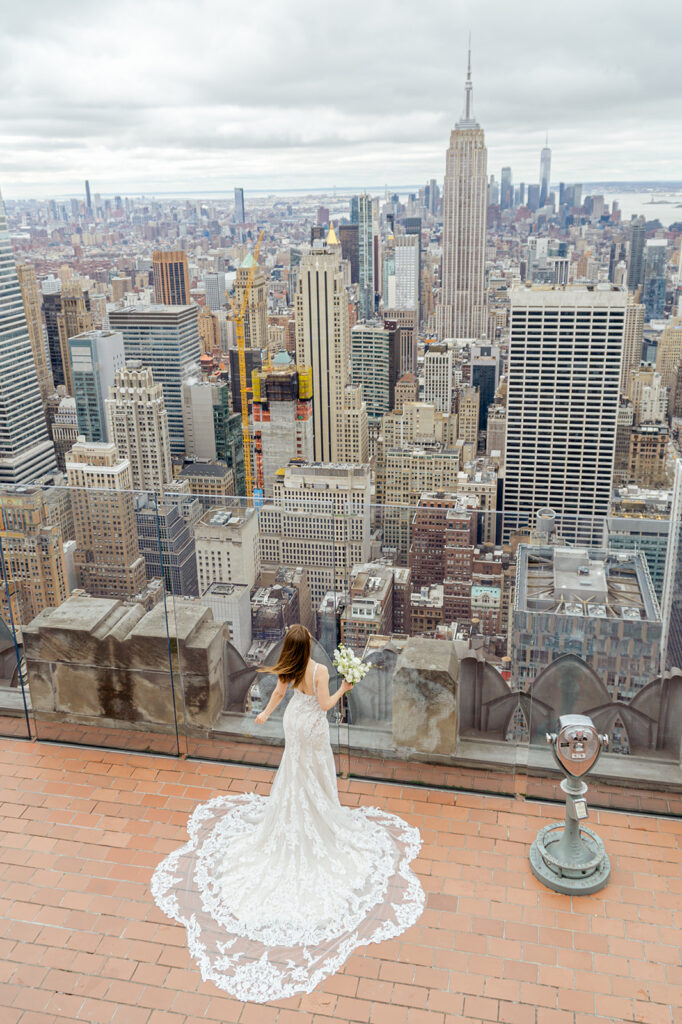 nyc wedding photographer, top of the rock engagement session, nyc bridals, new york city wedding photographer.