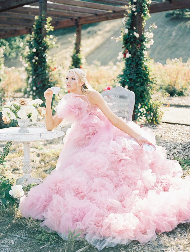 San Luis Obispo wedding photographer. SLO wedding photographer. kelleywphotos. Kelley Williams Photography. Pink wedding dress. 