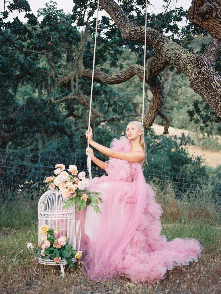 San Luis Obispo wedding photographer. SLO wedding photographer. kelleywphotos. Kelley Williams Photography. Pink wedding dress. 