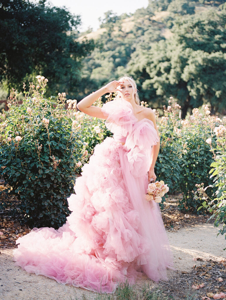 San Luis Obispo wedding photographer. SLO wedding photographer. kelleywphotos. Kelley Williams Photography. Pink wedding dress. 