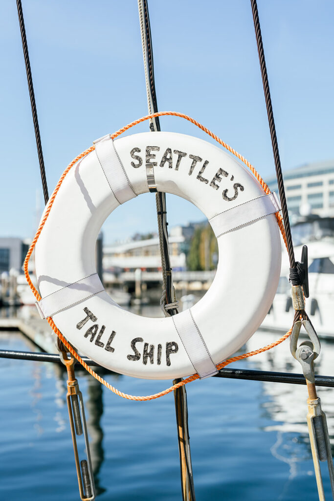 seattle wedding photographer. Sailboat wedding welcome party. washington wedding photographer.