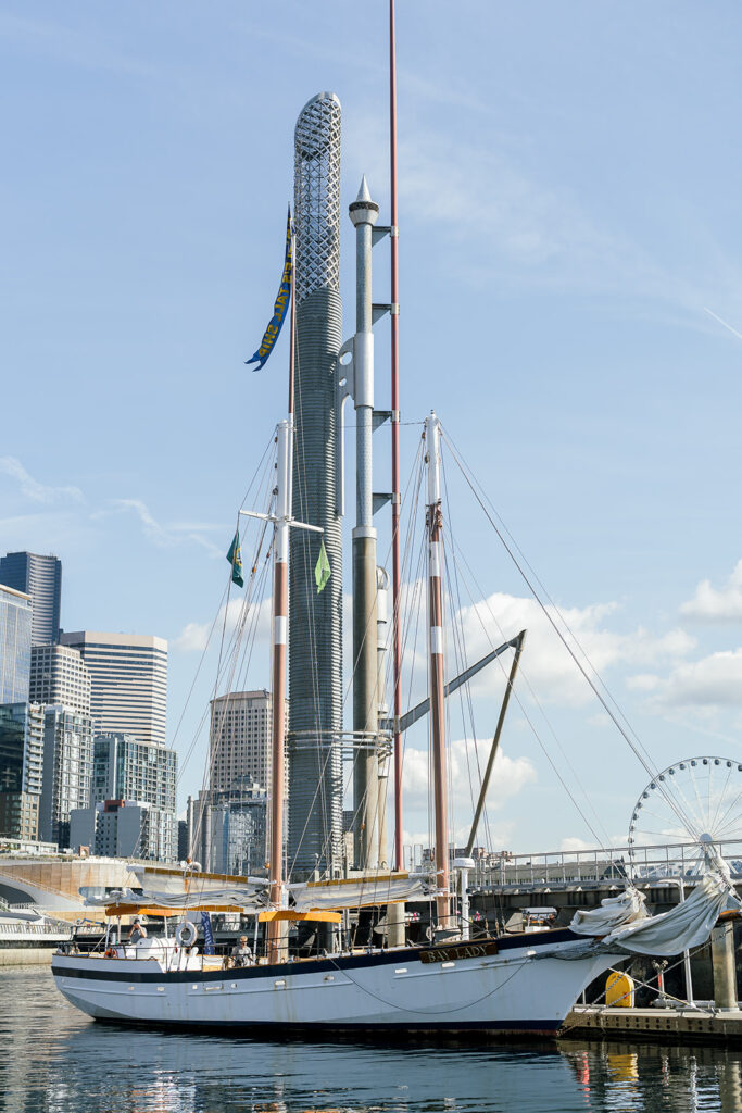 seattle wedding photographer. Sailboat wedding welcome party. washington wedding photographer.