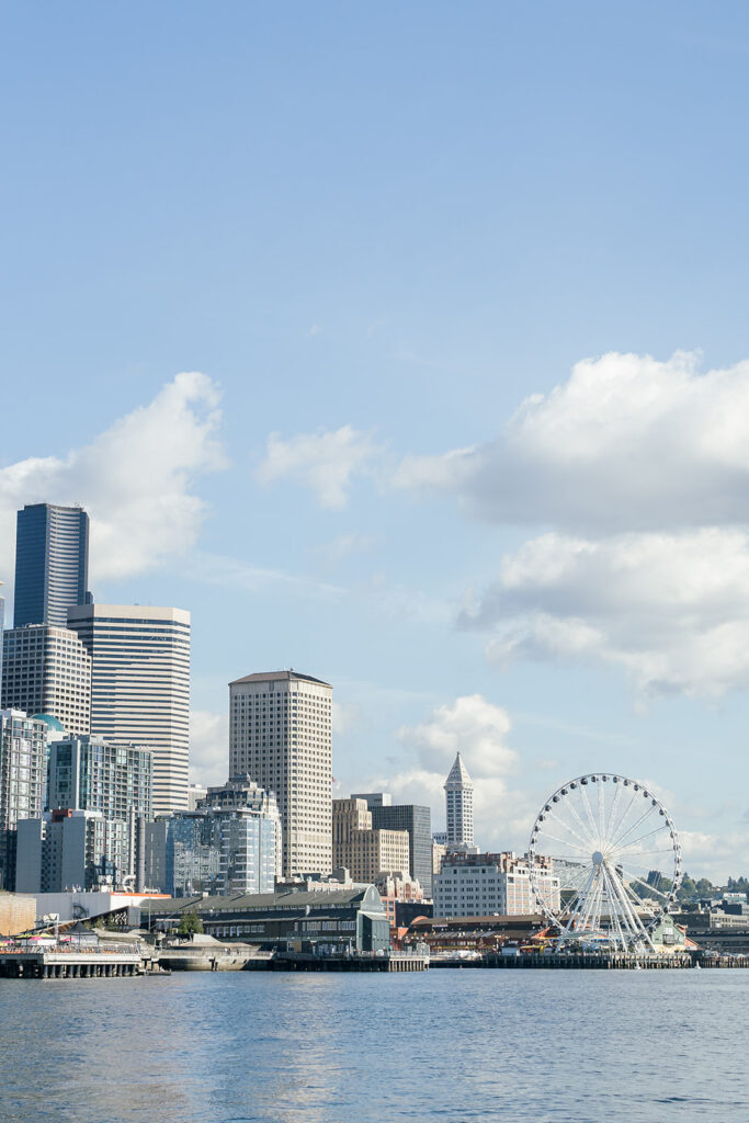 seattle wedding photographer. Sailboat wedding welcome party. washington wedding photographer.